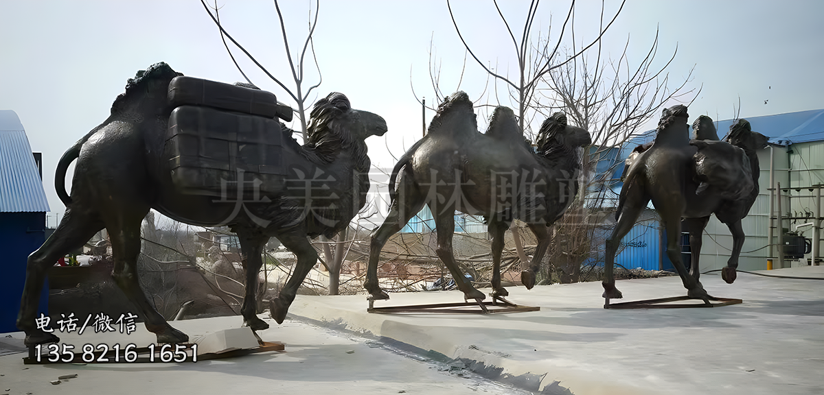 駱駝商隊(duì)駱駝群雕