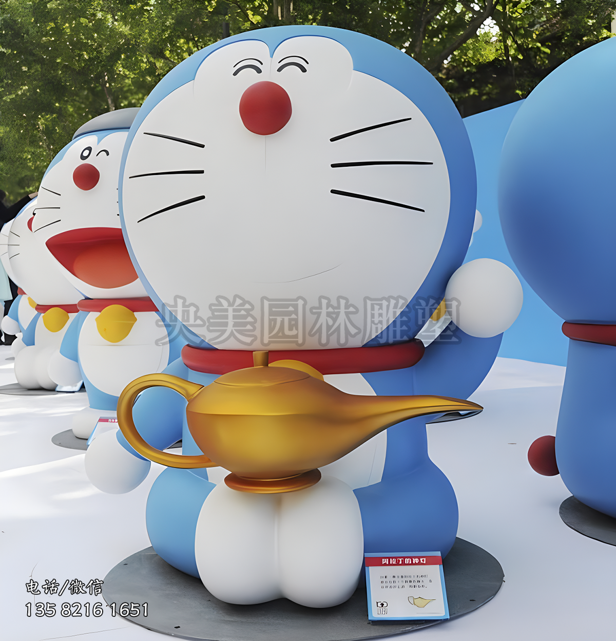 哆啦A夢玻璃鋼機器貓雕塑