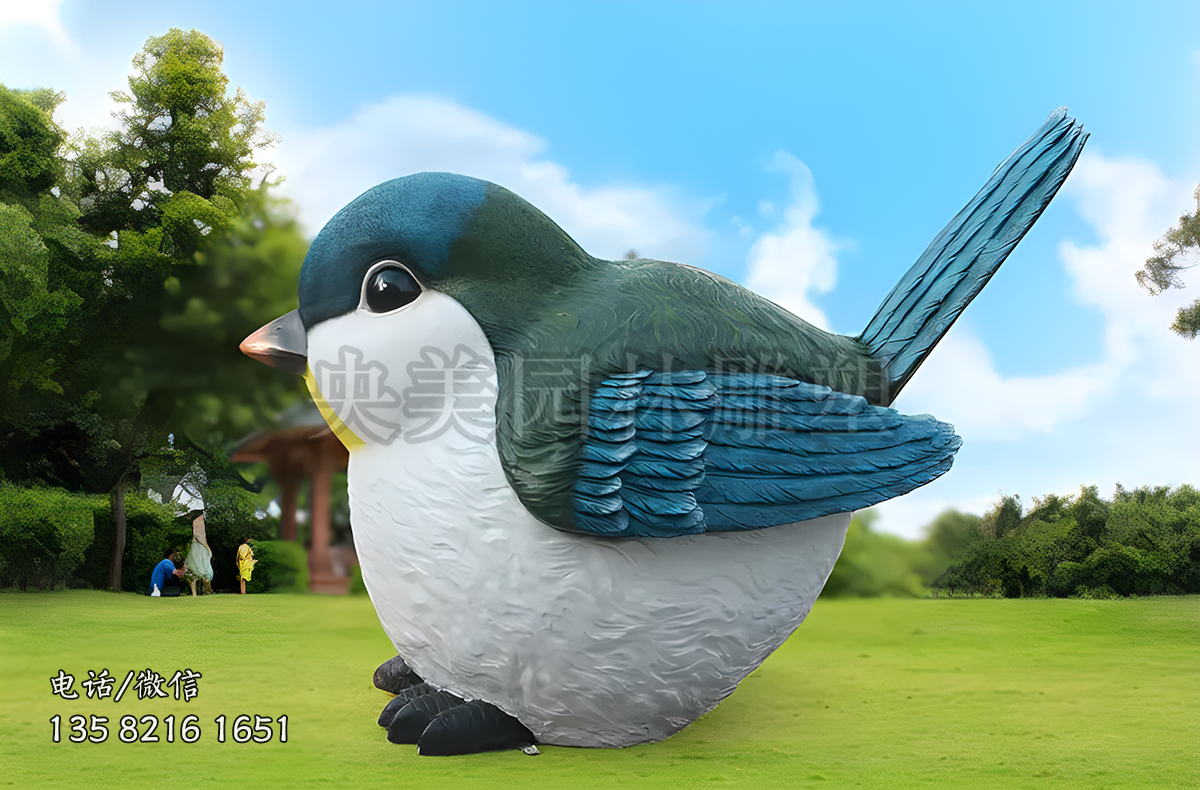 玻璃鋼仿真小鳥雕塑