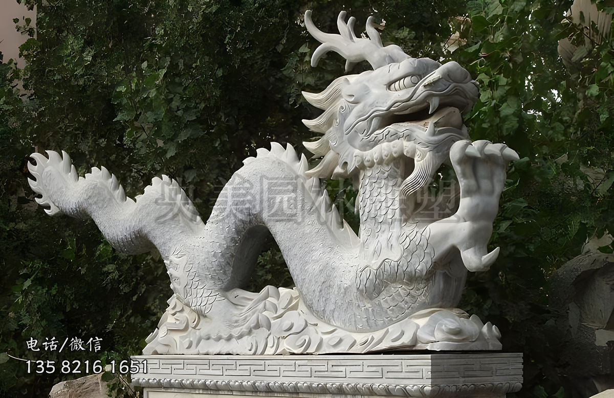 大理石龍石雕