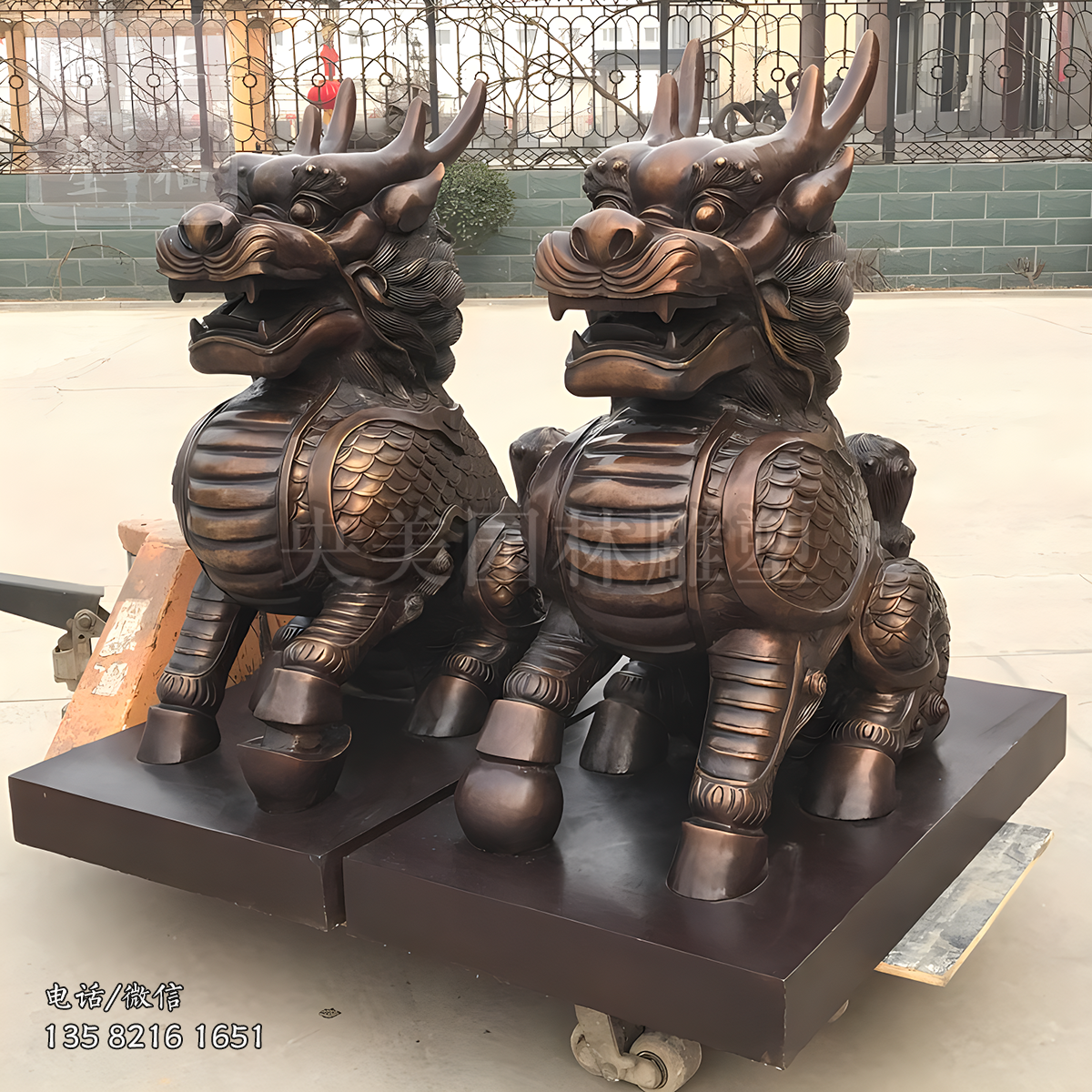 看門(mén)圣獸銅雕麒麟