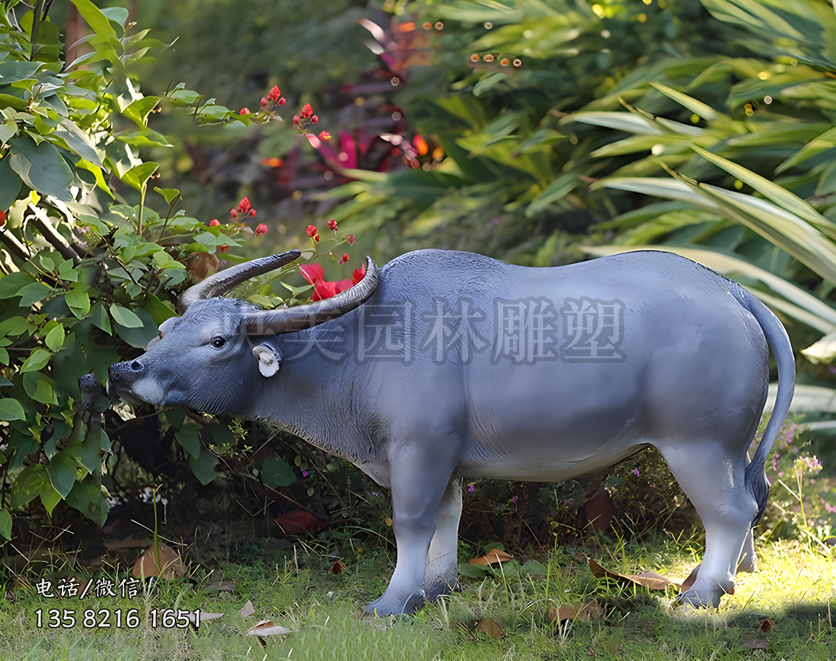 玻璃鋼仿真水牛雕塑