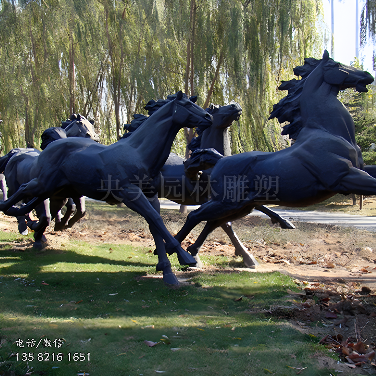 純銅鑄造馬雕塑