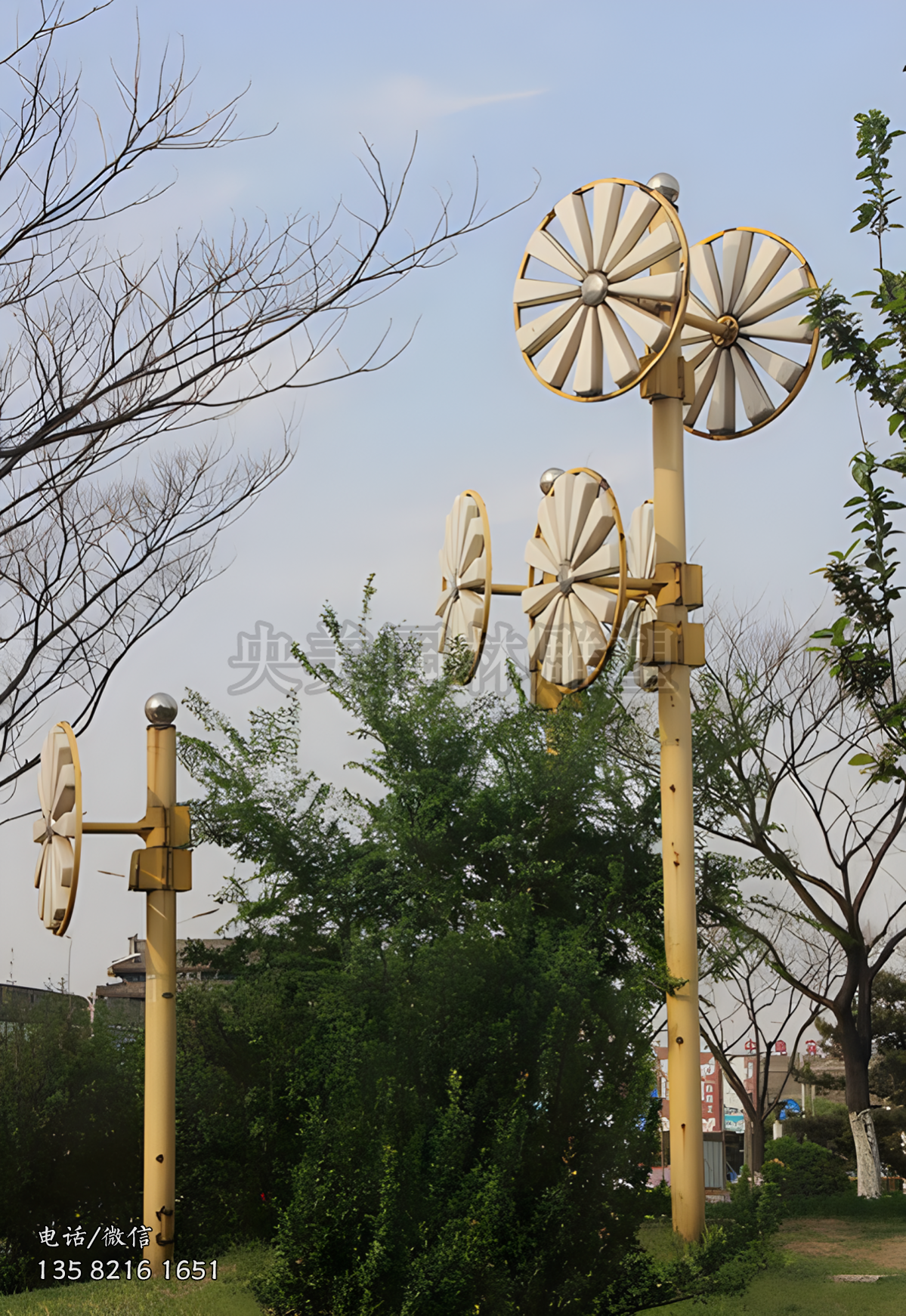 風(fēng)車(chē)裝飾景觀雕塑