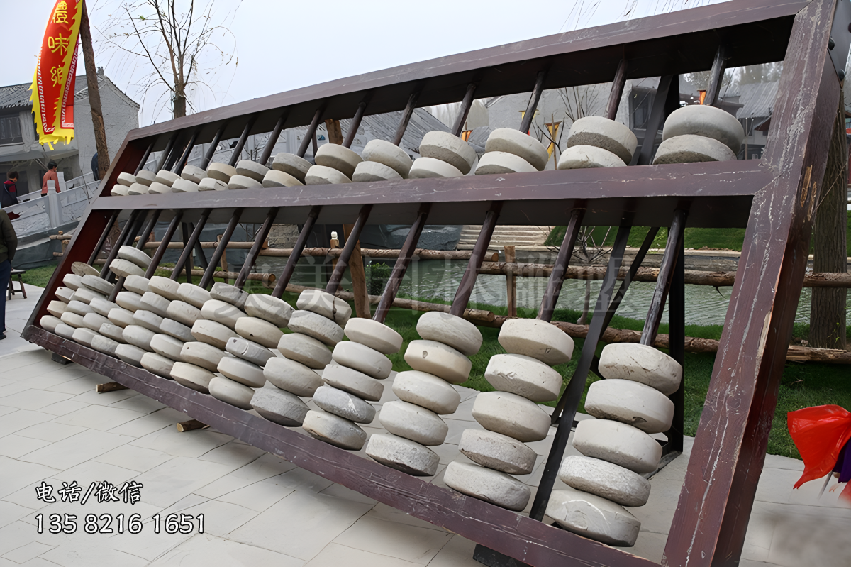 大型不銹鋼仿真算盤雕塑