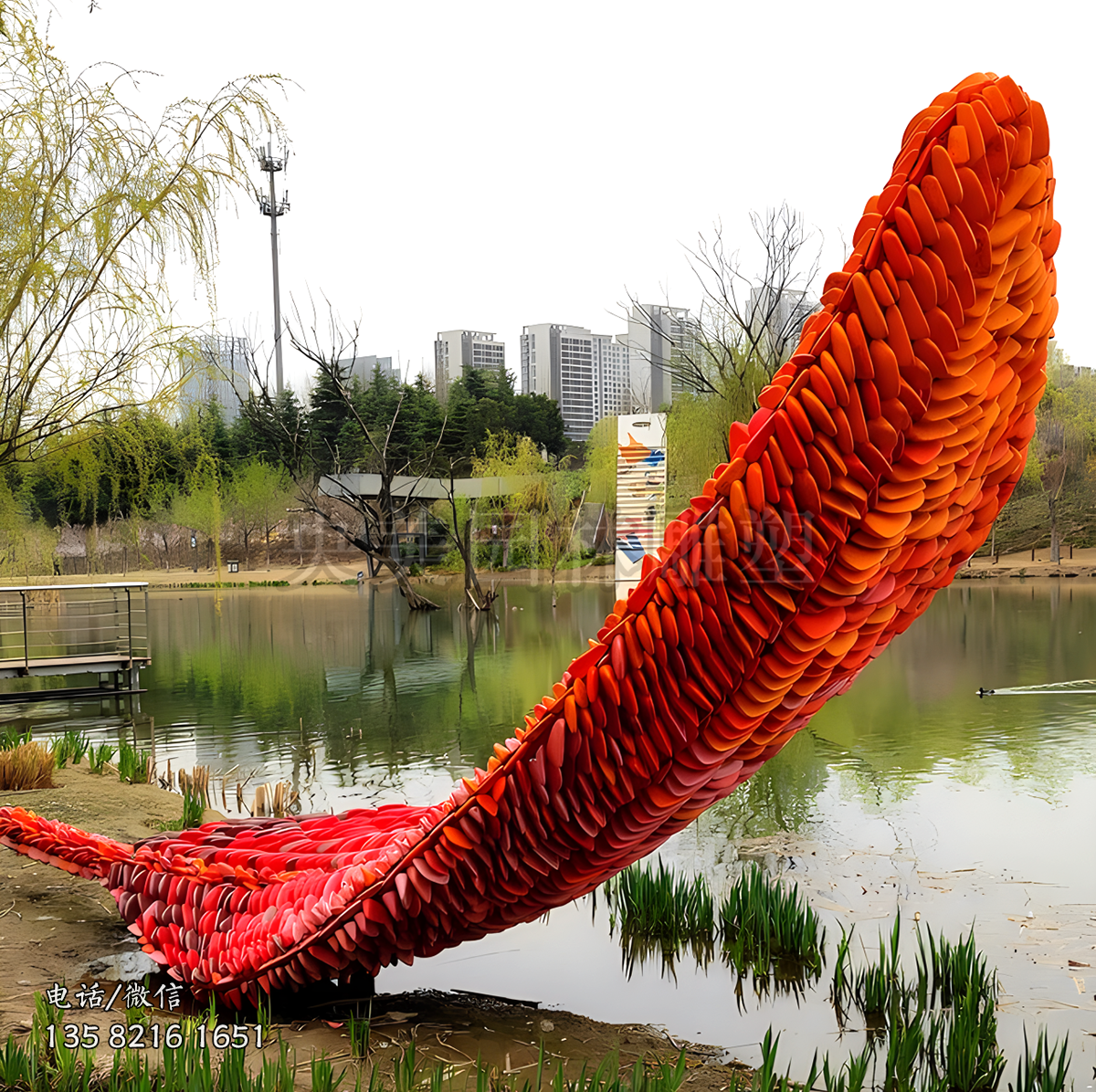 創(chuàng)意羽毛景觀雕塑