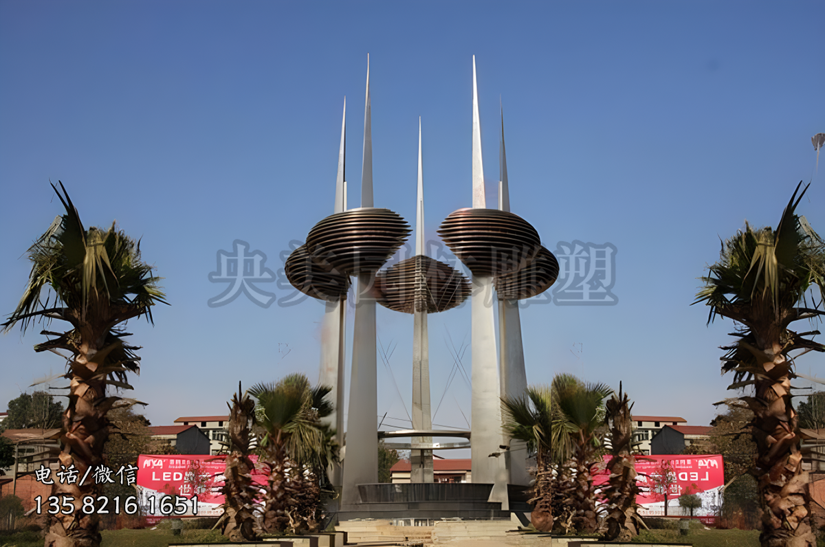 不銹鋼避雷針景觀雕塑