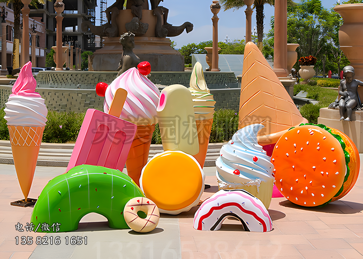 雪糕冰淇淋雕塑擺件