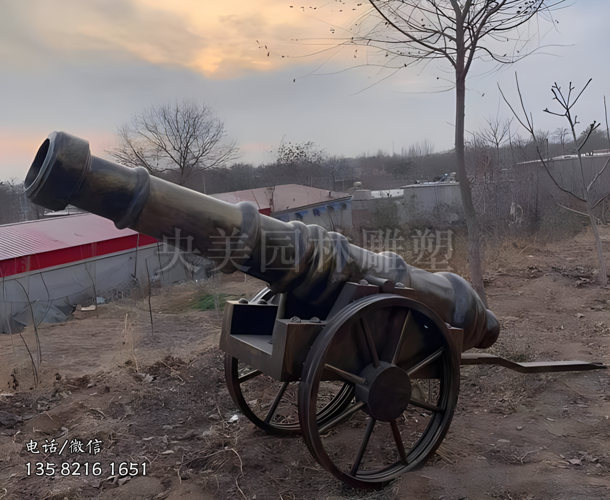 仿真大炮雕塑擺件