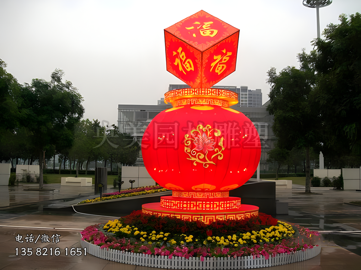 玻璃鋼燈籠仿真雕塑